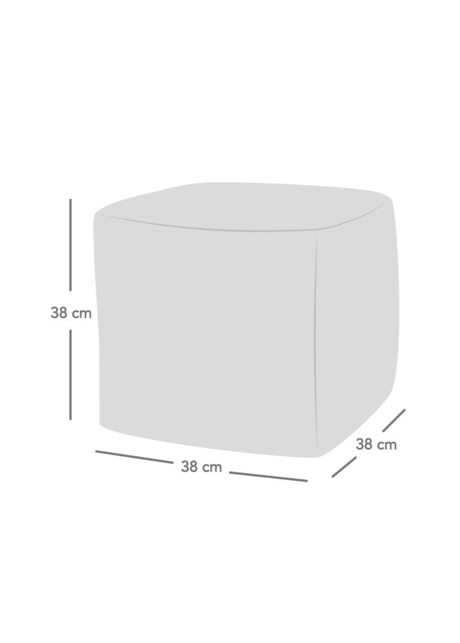 rucomfy Jumbo Cord Cube Navy Blue Beanbag