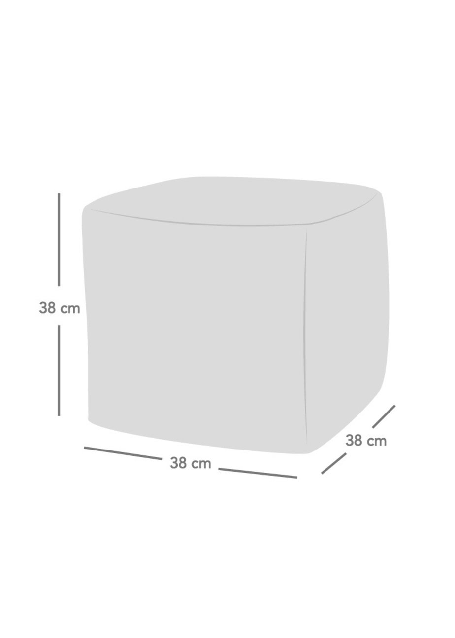 rucomfy Jumbo Cord Cube Ivory Beanbag