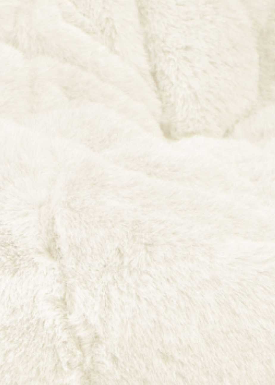 rucomfy Faux Fur Hygge Natural Beanbag