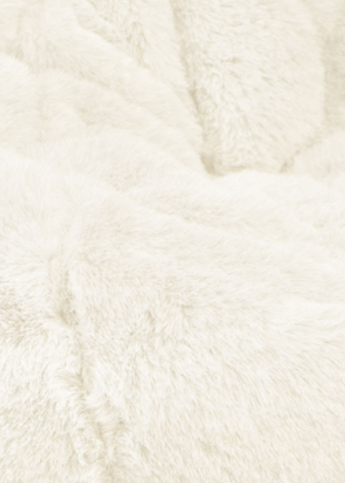 rucomfy Faux Fur Hygge Natural Beanbag