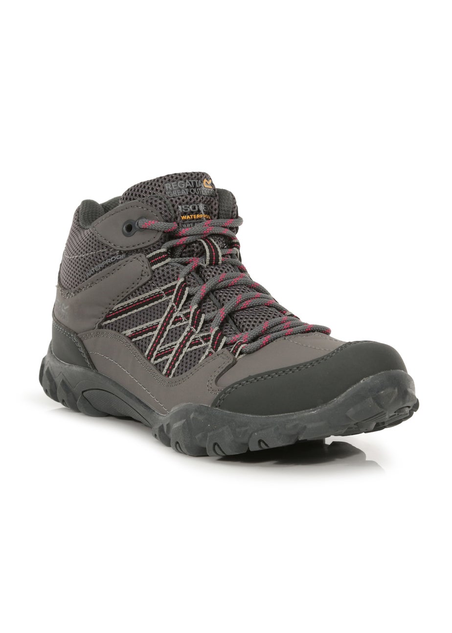 Regatta Grey Edgepoint Mid Waterproof Walking Boots