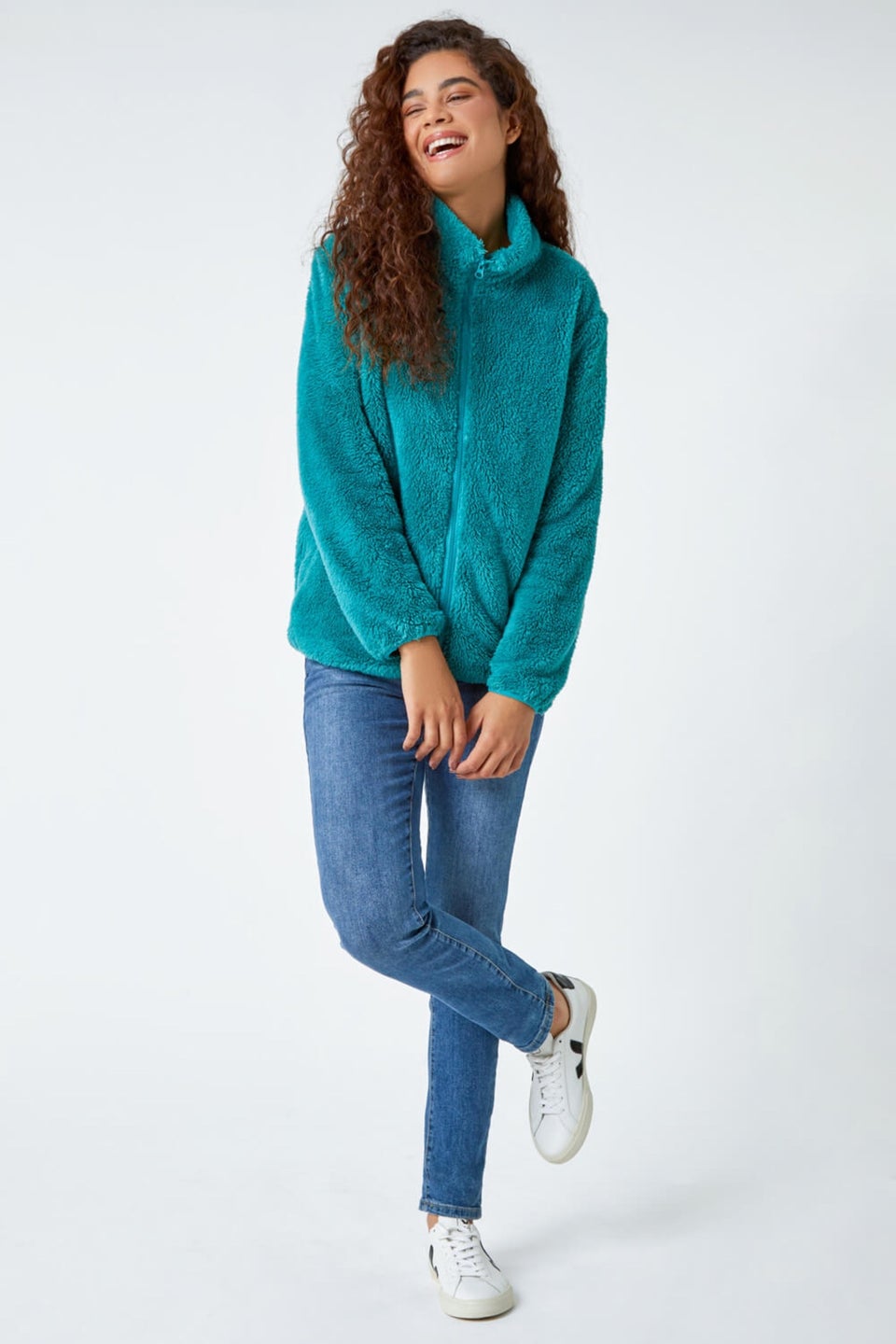 Roman Jade Soft Sherpa Fleece Jacket