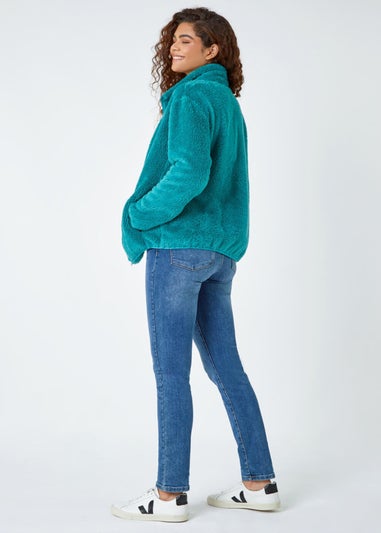 Roman Jade Soft Sherpa Fleece Jacket