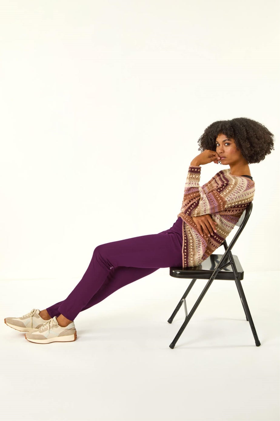 Roman Plum 31'' Denim Stretch Jegging