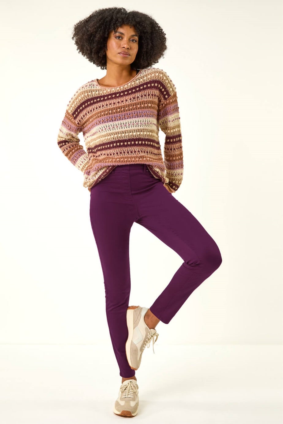 Roman Plum 31'' Denim Stretch Jegging