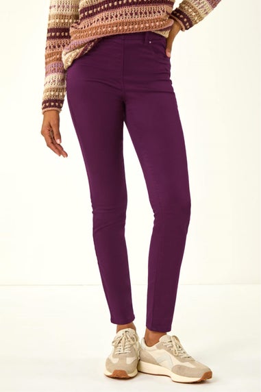 Roman Plum 31'' Denim Stretch Jegging