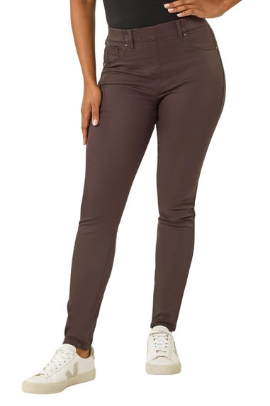 Roman Chocolate Petite Denim Stretch Jegging
