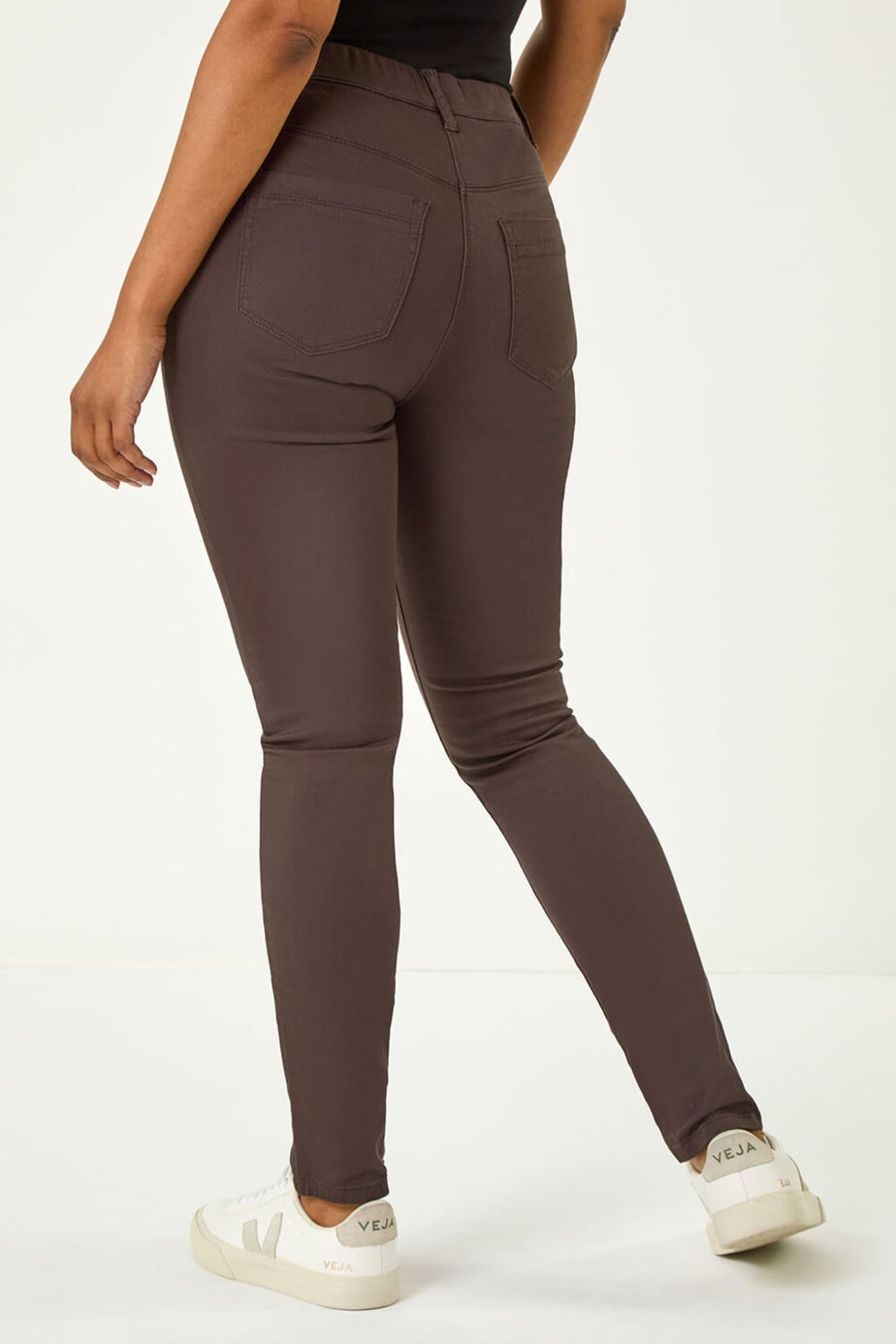 Roman Chocolate Petite Denim Stretch Jegging