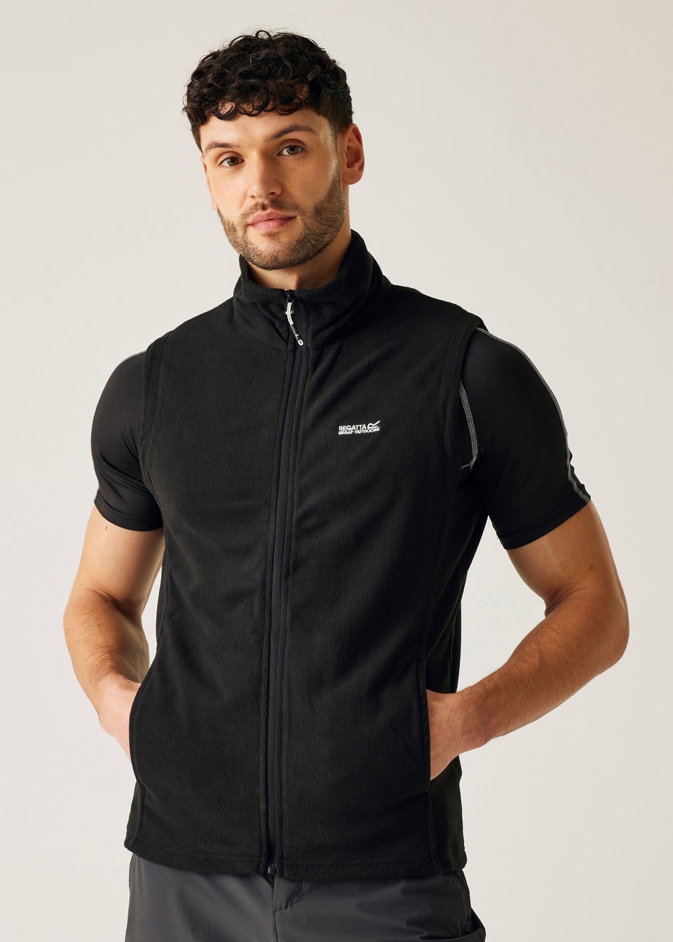 Regatta Black Black Men's Tobias II Anti-Pill Symmetry Bodywarmer
