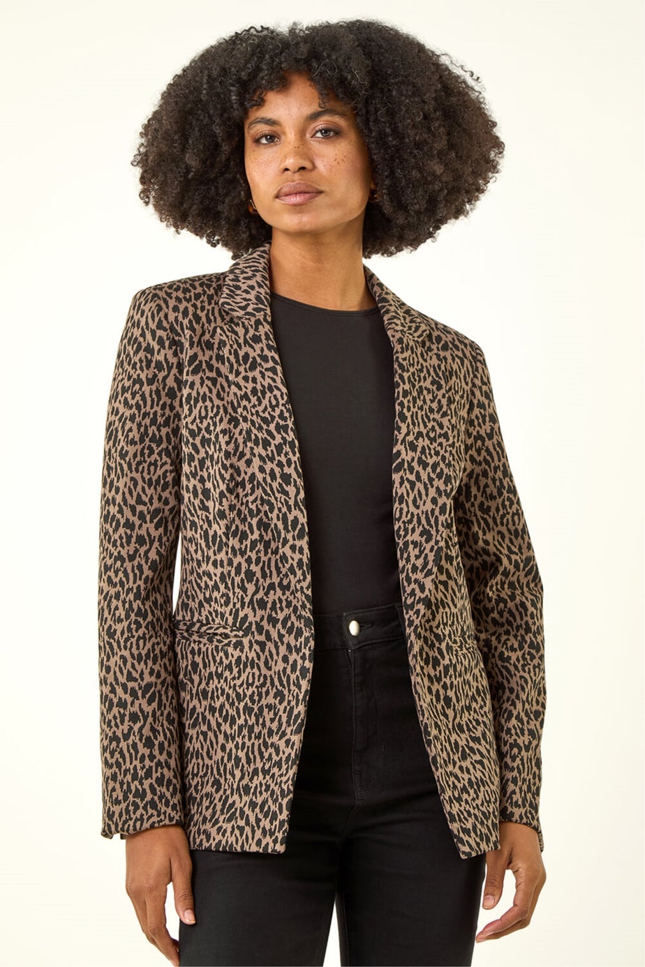 Roman Animal Print Stretch Jacket
