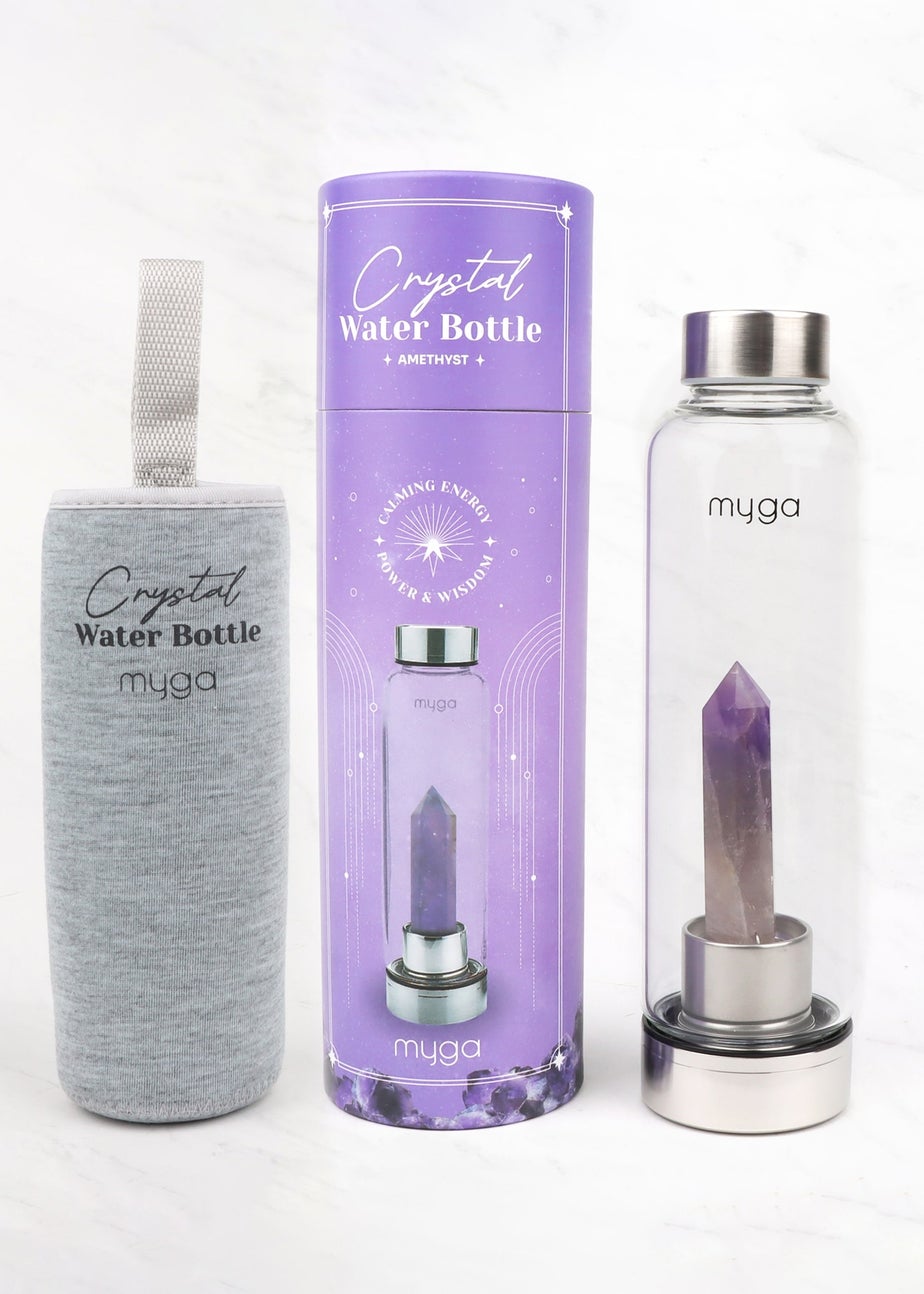 Myga Amethyst Crystal Water Bottle