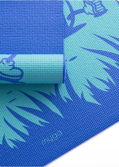 Myga Blue Frenzy Silk Print Childrens Mat