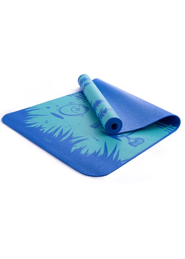 Myga Blue Frenzy Silk Print Childrens Mat