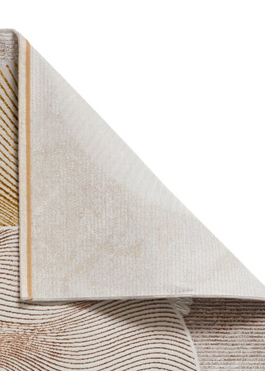 Think Rugs Creation Gold/Brown Modern Geometric Rug