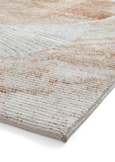 Think Rugs Creation Gold/Brown Modern Geometric Rug