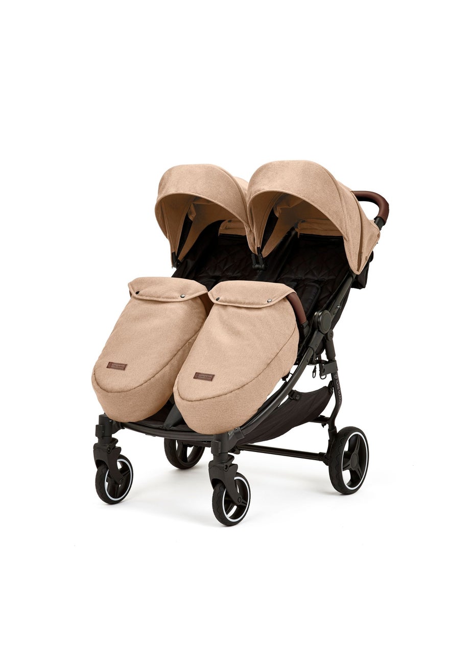 Ickle Bubba Beige Venus Prime Double Stroller