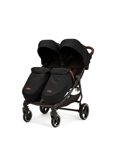 Ickle Bubba Black Venus Max Double Stroller