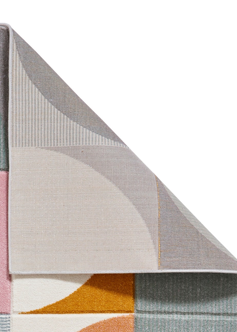 Think Rugs Matrix Multi Modern Geometric Rug