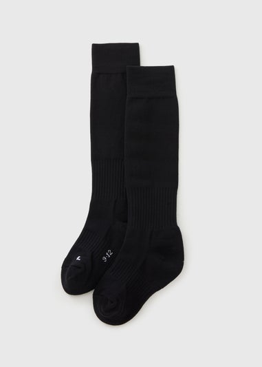 Boys Black Football Socks (Younger 6-Older 6.5)