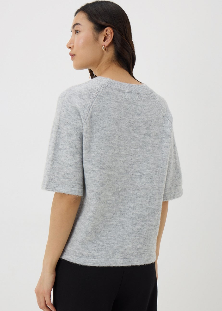 Grey Short Sleeve Jumper