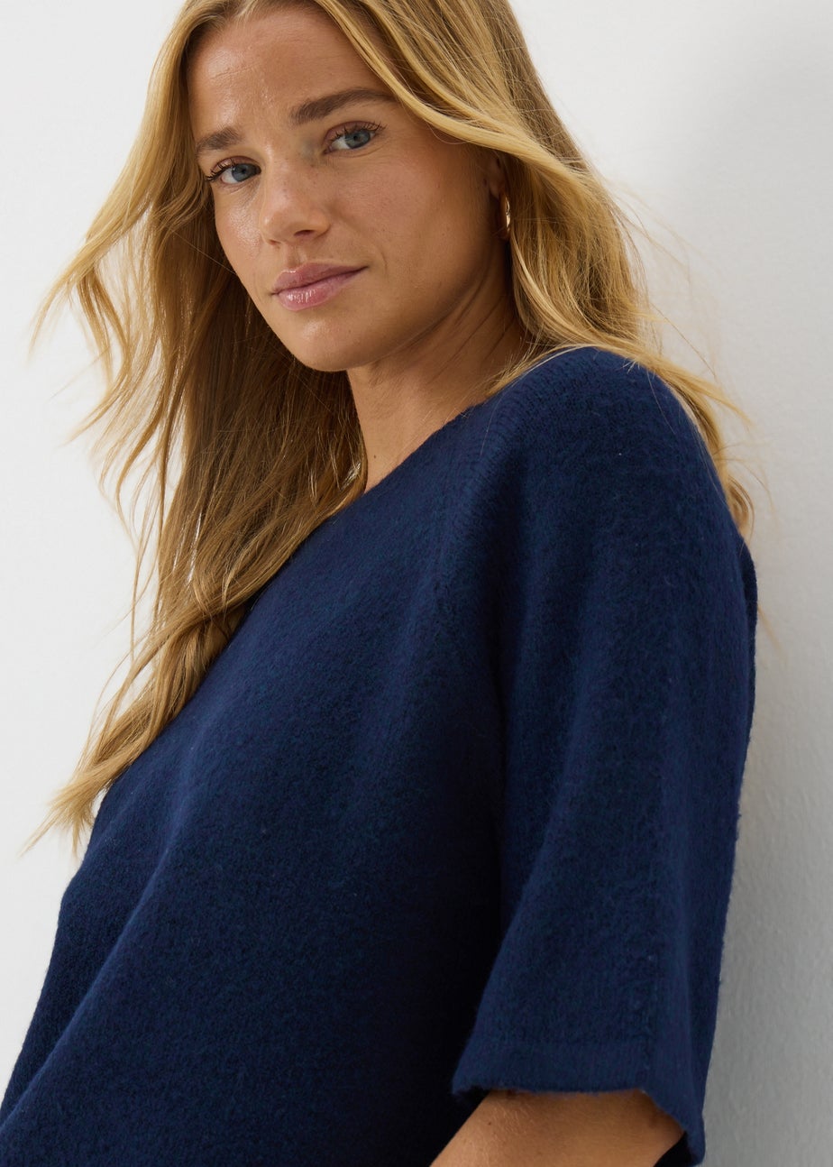 Navy Short Sleeve Jumper