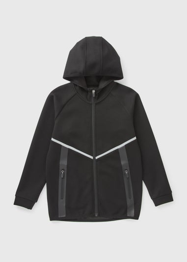 Boys Black Heat Seal Hoodie (7-15yrs)