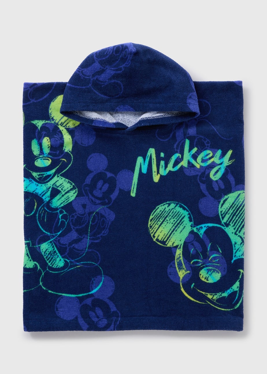 Disney Navy Mickey Mouse Poncho (One Size)