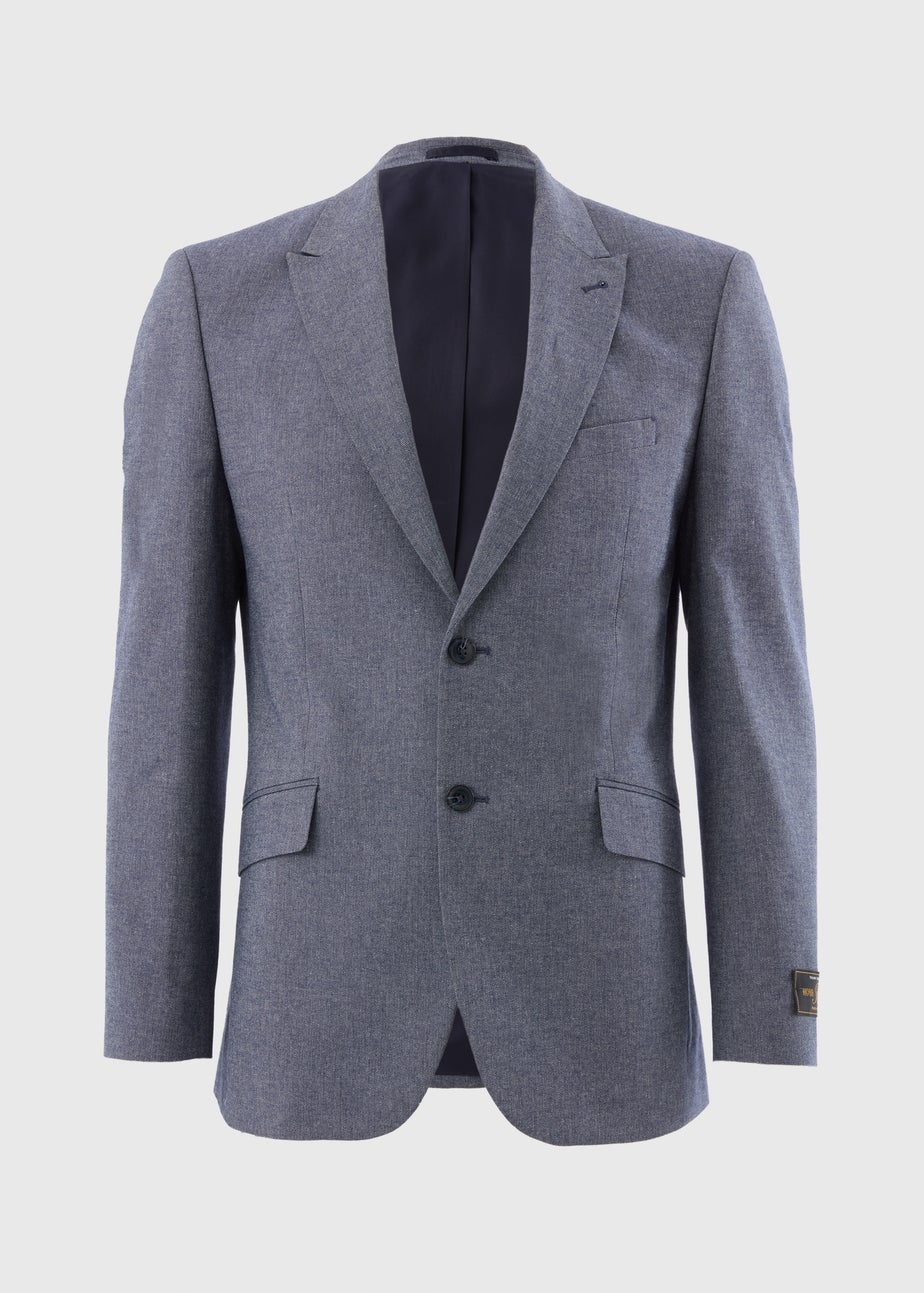 Taylor & Wright Carlo Italian Blue Denim Tailored Suit Jacket
