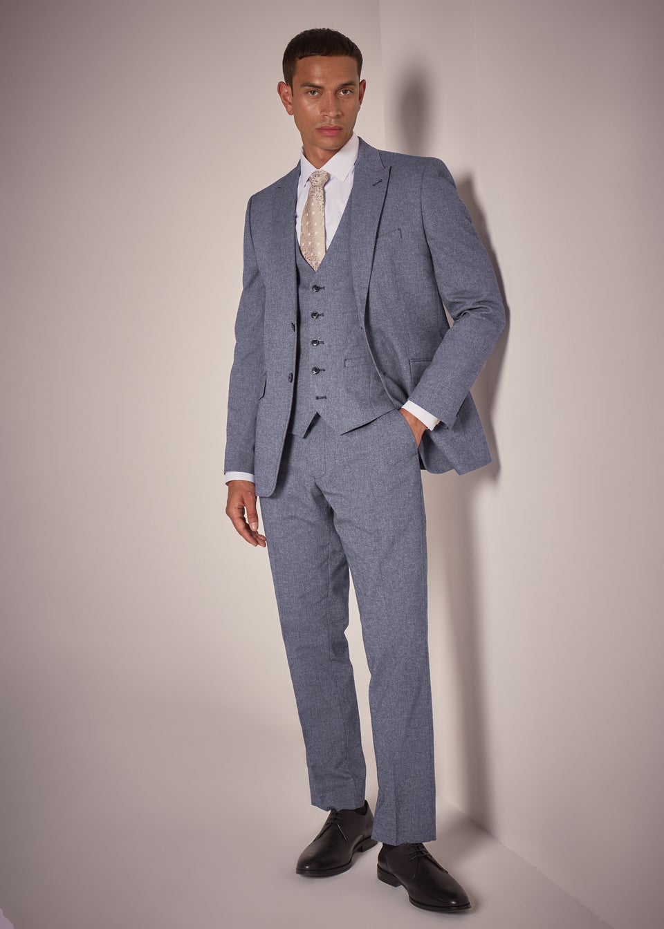 Taylor & Wright Carlo Italian Blue Denim Tailored Suit Jacket