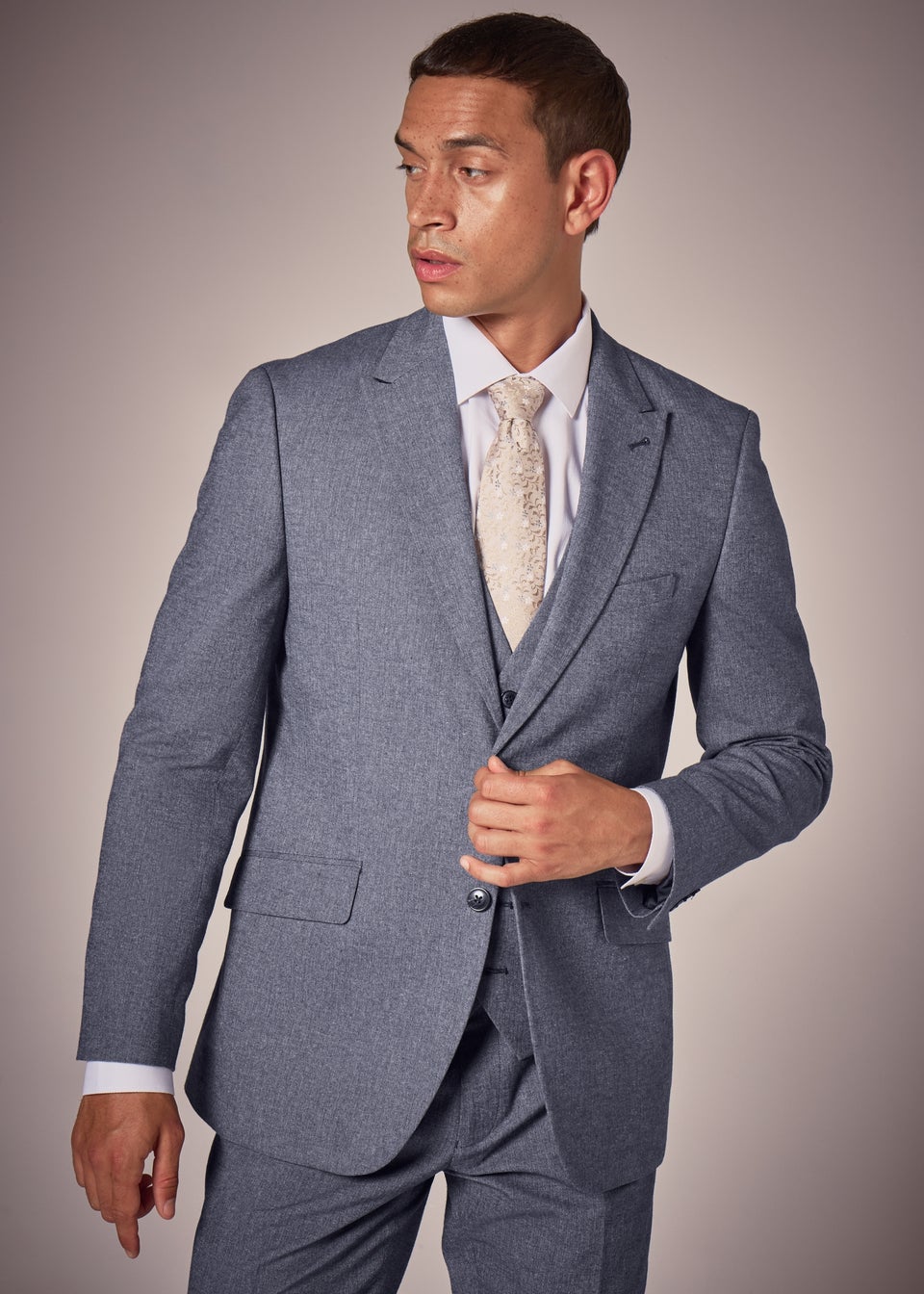 Taylor & Wright Carlo Italian Blue Denim Tailored Suit Jacket