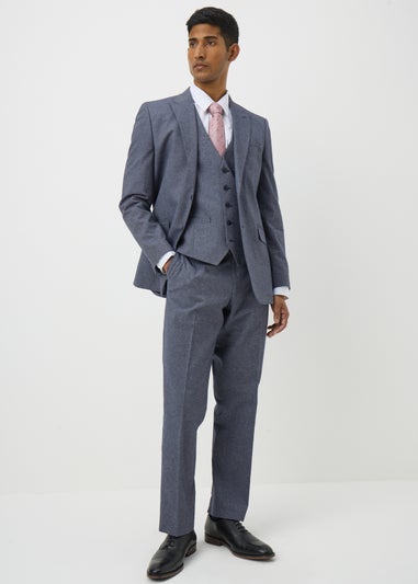 Taylor & Wright Carlo Italian Blue Denim Tailored Waistcoat