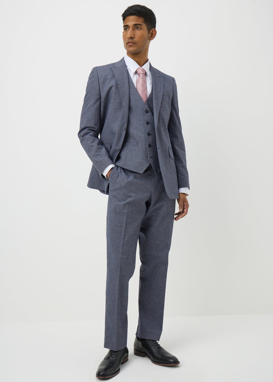 Taylor & Wright Carlo Italian Blue Denim Tailored Waistcoat