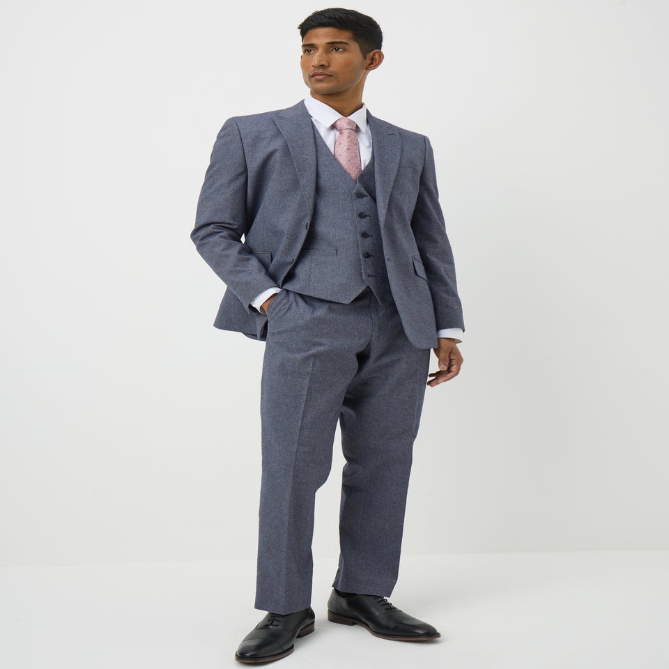 Taylor & Wright Carlo Italian Blue Denim Tailored Waistcoat