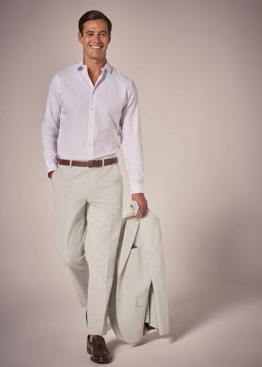 Taylor & Wright Carlo Italian Stone Tailored Suit Trousers