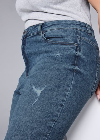 Dark Wash Riley Ripped Boyfriend Jeans