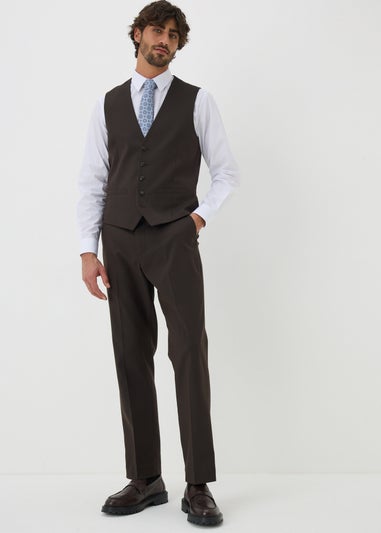 Taylor & Wright Menton Brown Twill Relaxed Fit Trousers