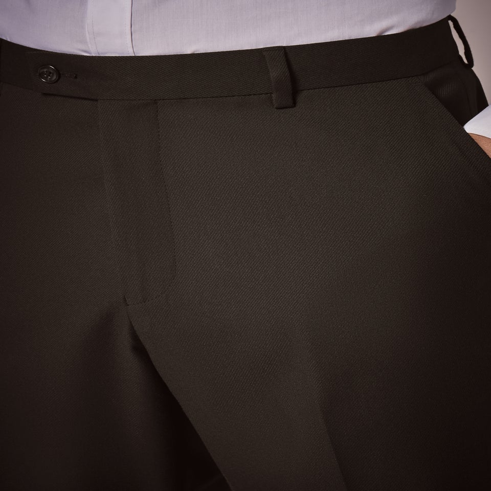 Taylor & Wright Menton Brown Twill Relaxed Fit Trousers