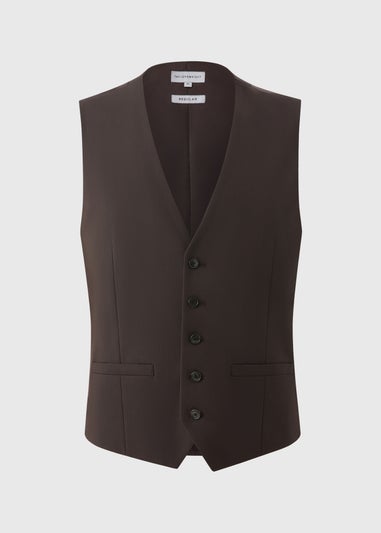 Taylor & Wright Menton Brown Twill Waistcoat