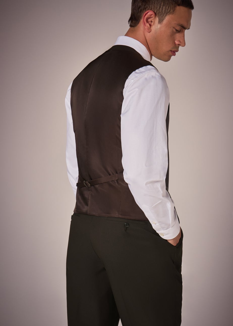 Taylor & Wright Menton Brown Twill Waistcoat