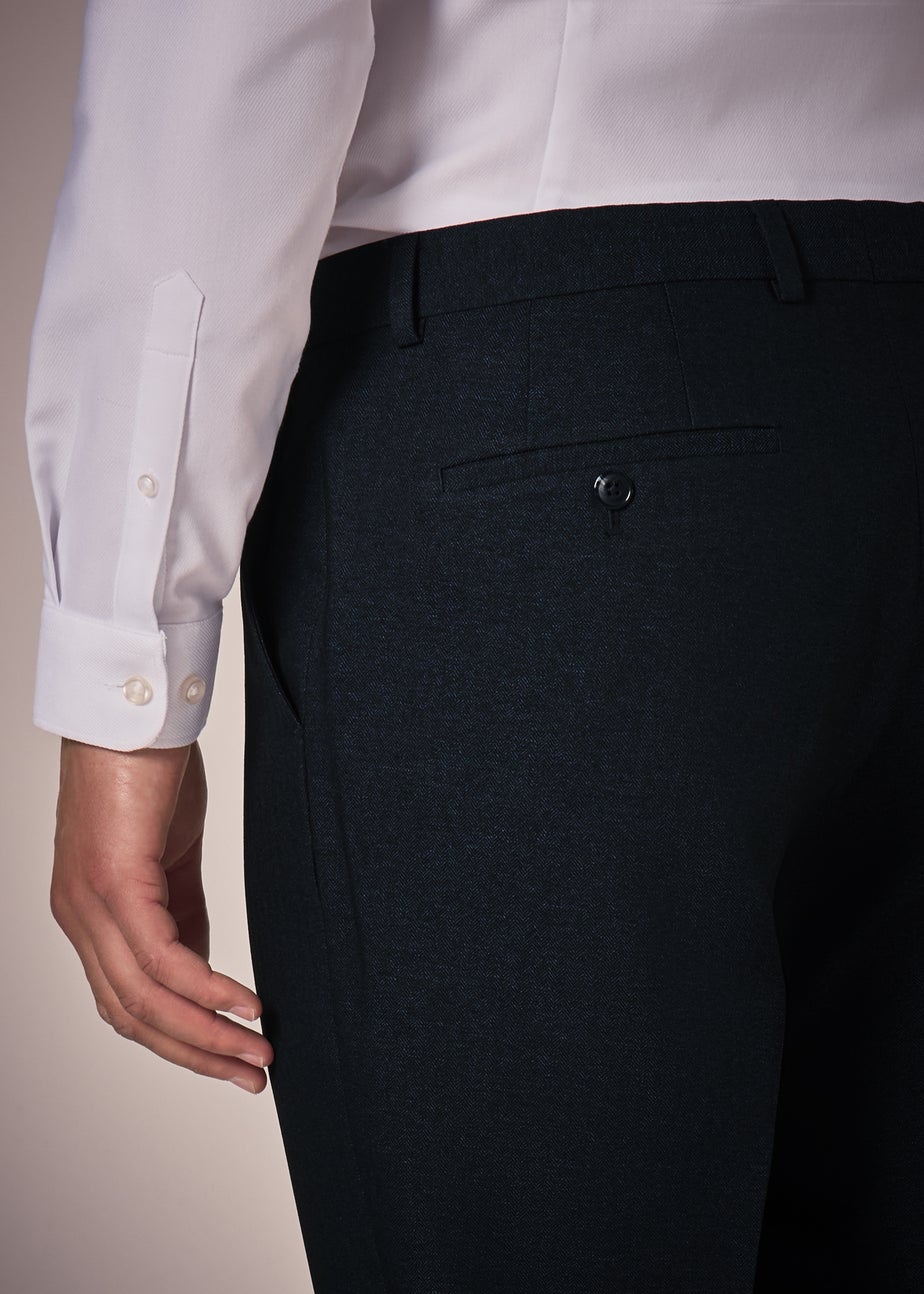 Taylor & Wright Vence Navy Tailored Trousers