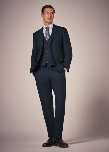 Taylor & Wright Vence Navy Tailored Trousers
