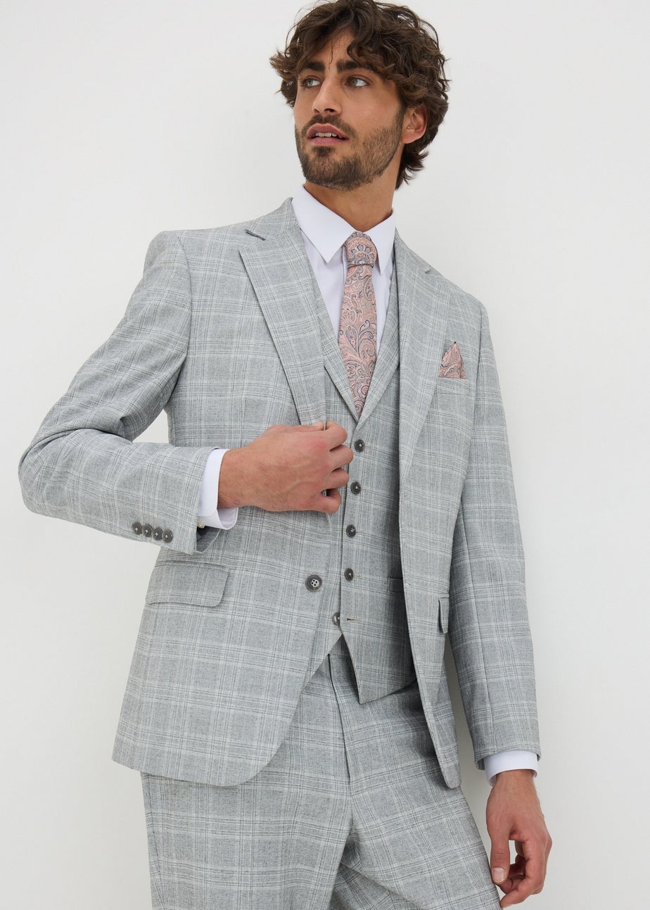Taylor & Wright Cassis Check Tailored Suit Jacket