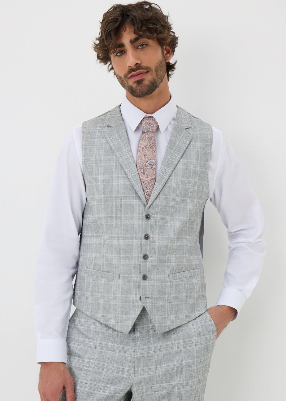 Taylor & Wright Cassis Check Waistcoat