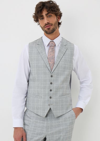 Taylor & Wright Cassis Check Waistcoat