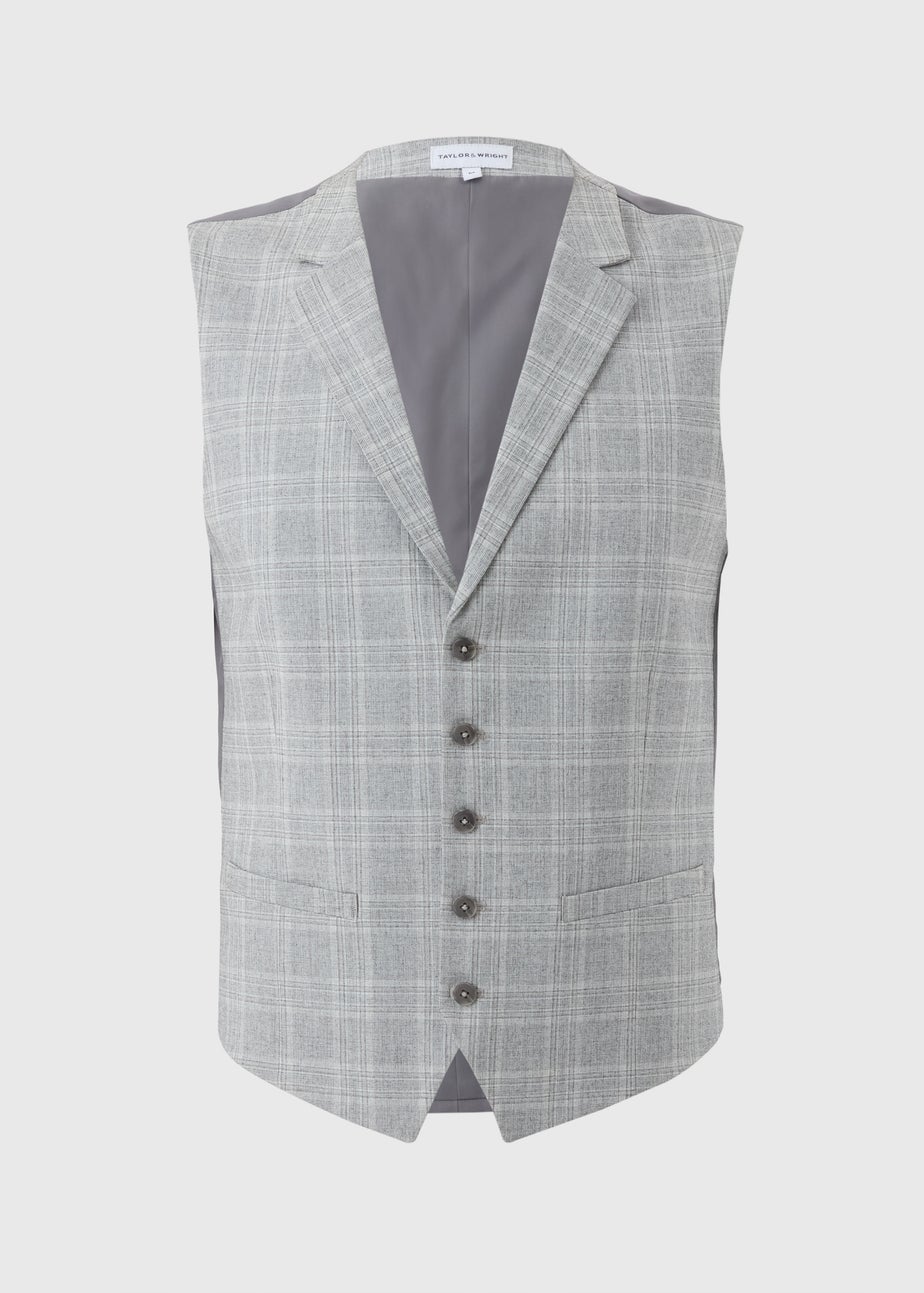 Taylor & Wright Cassis Check Waistcoat