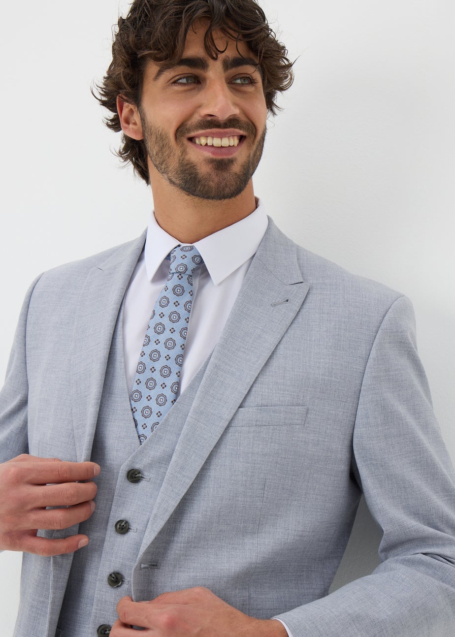 Taylor & Wright Azure Grey Melange Tailored Jacket