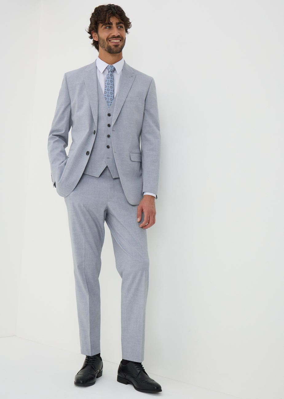 Taylor & Wright Azure Grey Melange Tailored Jacket