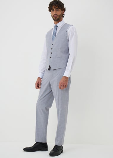 Taylor & Wright Azure Grey Melange Tailored Trousers