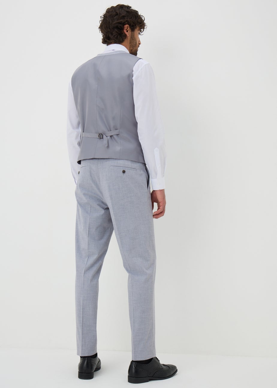 Taylor & Wright Azure Grey Melange Tailored Trousers