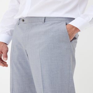 Taylor & Wright Azure Grey Melange Tailored Trousers